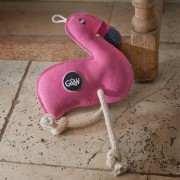 GREEN &amp; WILD'S Floyd the Flamingo (Flaming) zabawka ekologiczna dla psa
