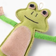 GREEN &amp; WILD'S Francois Le Frog (Żaba) zabawka ekologiczna dla psa