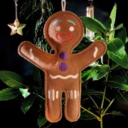 GREEN &amp; WILD'S Jean Genie the Gingerbread Person (Piernikowy Ludzik) zabawka ekologiczna dla psa