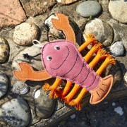 GREEN &amp; WILD'S Larry the Lobster (Homar) zabawka ekologiczna dla psa