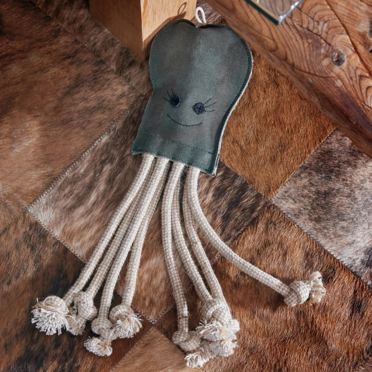 GREEN &amp; WILD'S Olive the Octopus (Ośmiornica) zabawka ekologiczna dla psa