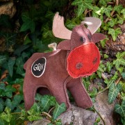 GREEN &amp; WILD'S Rudy the Reindeer (Renifer) zabawka ekologiczna dla psa