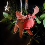 GREEN &amp; WILD'S Rudy the Reindeer (Renifer) zabawka ekologiczna dla psa
