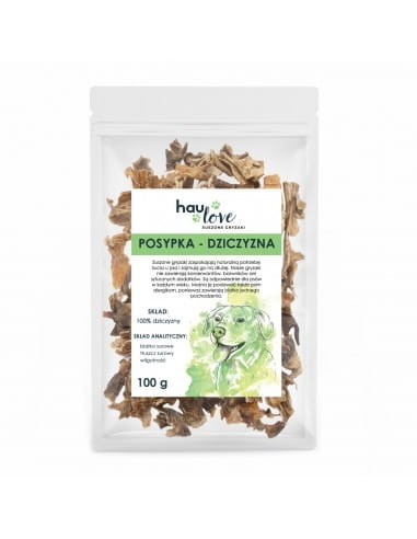 HAULOVE Posypka - dziczyzna 100g Przysmaki dla psa