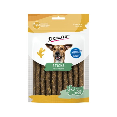 DOKAS Pałeczki z kurkumą 105 g Przysmaki dla psa