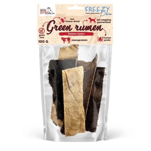 Syta Micha 100% liofilizowany zielony żwacz wołowy dla psa FREEZY Pure 80g