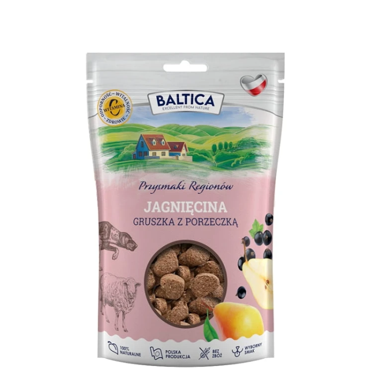 BALTICA Przysmaki Trenignowe Jagnięcina z gruszką 100g