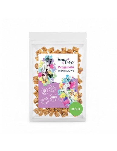 HAULOVE Przysmaki treningowe - Królik 150g Przysmaki dla psa