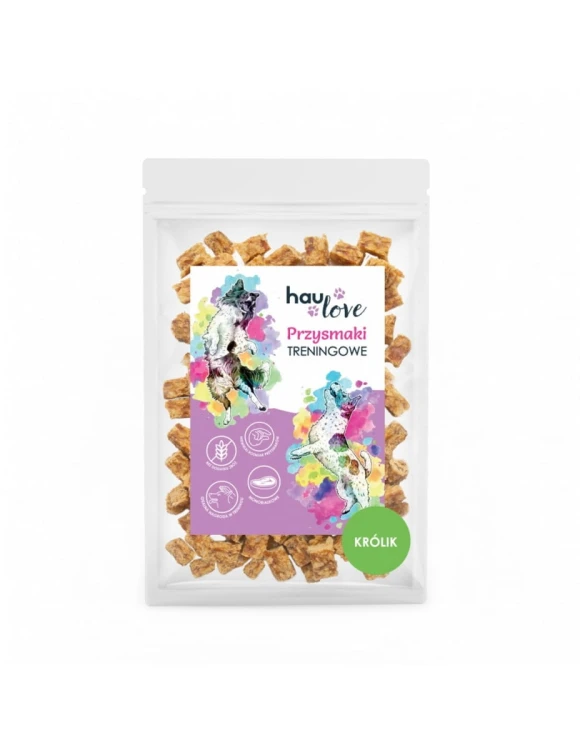 HAULOVE Przysmaki treningowe - Królik 150g Przysmaki dla psa