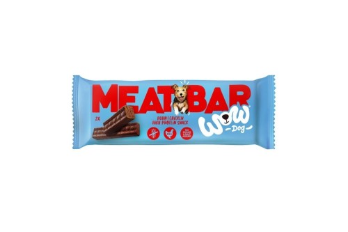 WOW DOG Meat Bar Huhn - batonik mięsny z kurczaka 40g Przysmak dla psa