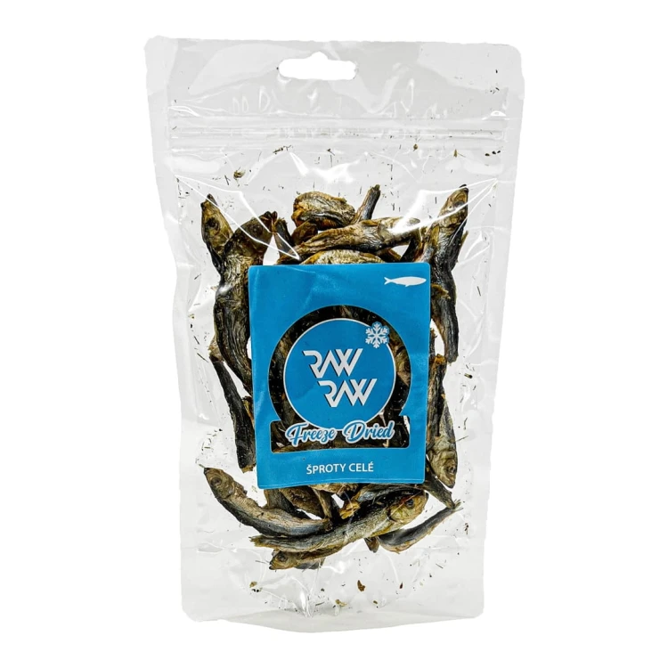 RAW RAW Liofilizowane szprotki 50g
