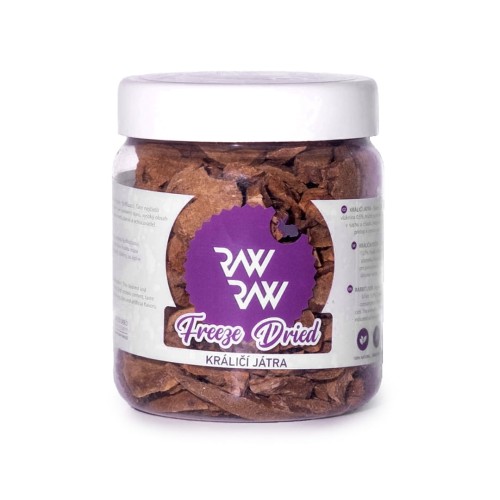 RAW RAW Liofilizowana wątroba królicza 80g
