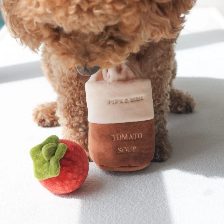 Pups &amp; Bubs TOMATO SOUP Zupa pomidorowa zabawka węchowa  dla psa i kota