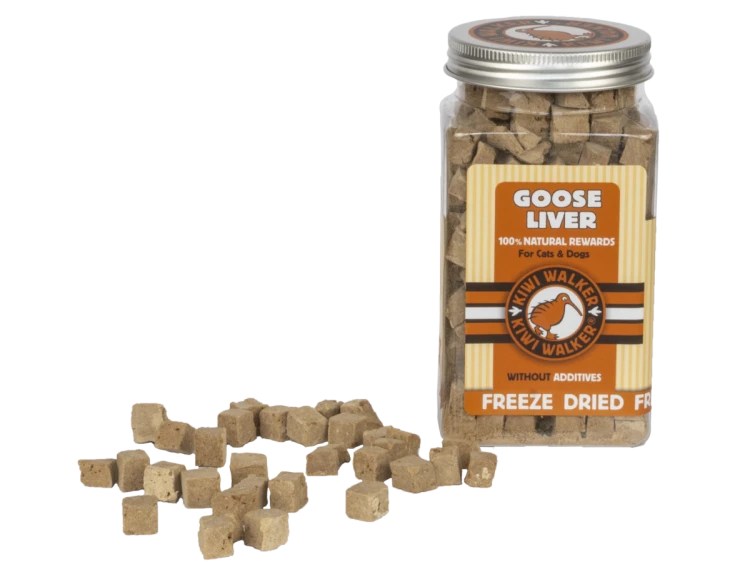Kiwi Walker 100% GĘSIA WĄTRÓBKA liofilizowane smaczki 120g