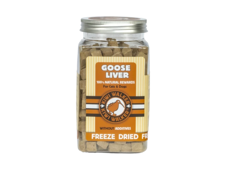 Kiwi Walker 100% GĘSIA WĄTRÓBKA liofilizowane smaczki 120g