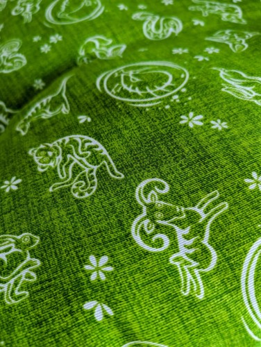 KIWI WALKER Kiwi&amp;Friends Cushions Włoskie i lekkie legowisko dla psa L zielone