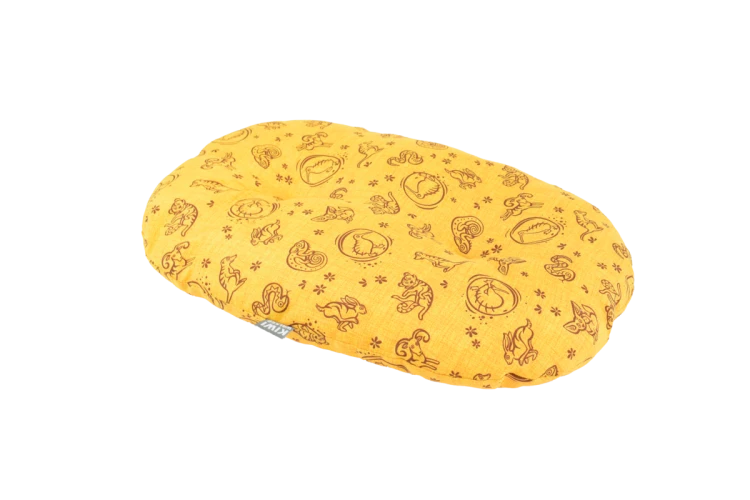 KIWI WALKER Kiwi&amp;Friends Cushions Włoskie i lekkie legowisko dla psa L pomarańczowe