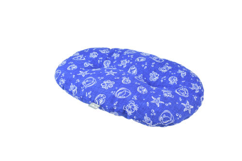 KIWI WALKER Kiwi&amp;Friends Cushions Włoskie i lekkie legowisko dla psa M niebieskie