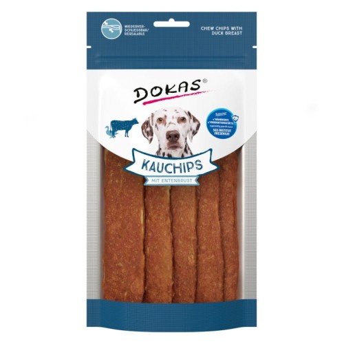 DOKAS Chipsy kaczka 175g Przysmaki dla psa