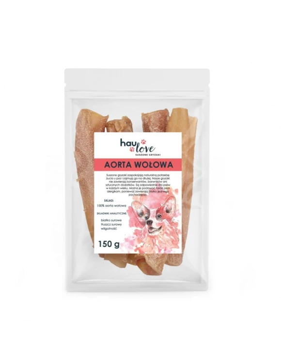 HAULOVE Aorta wołowa 150g Przysmaki dla psa