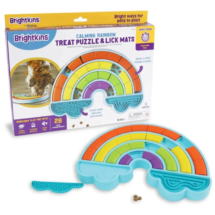 Brightkins Łamigłówka Gra CALMING RAINBOW &amp; LICK MATS