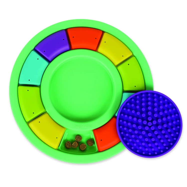 Brightkins Łamigłówka Gra COLOR WHEEL &amp; LICK MAT