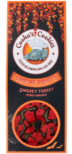 Cooka's Cookies VAMPIRE DONUTS Przysmaki dla psa  z indyka 70g