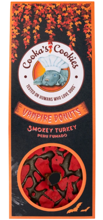 Cooka's Cookies VAMPIRE DONUTS Przysmaki dla psa  z indyka 70g