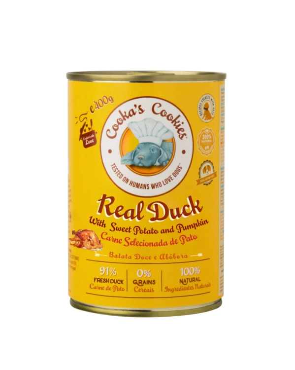 Cooka’s Cookies REAL DUCK Karma mokra dla psów z kaczką 400g