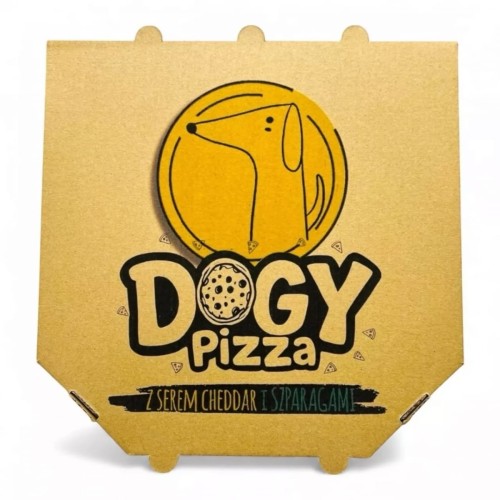 DOGY PIZZA - z serem cheddar i szparagami 22 cm