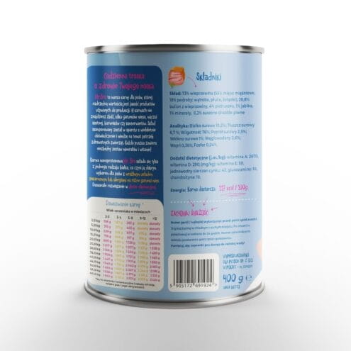 Mr. Bro Wieprzowina z Pietruszką dla Szczeniąt 400g karma mokra dla psa