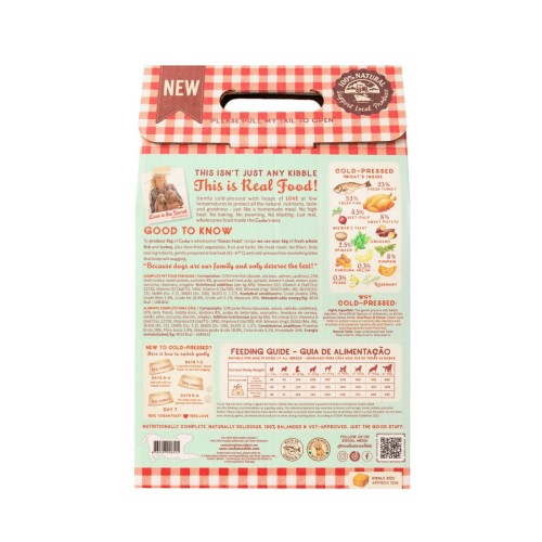 Cooka's Cookies OCEAN FEAST - Półwilgotna karma dla psa tłoczona na zimno z rybą i indykiem 3kg