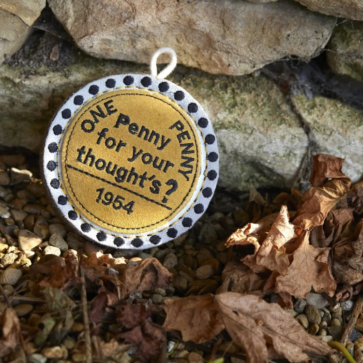 GREEN &amp; WILD'S Penny for your Thoughts (Moneta) zabawka ekologiczna dla psa