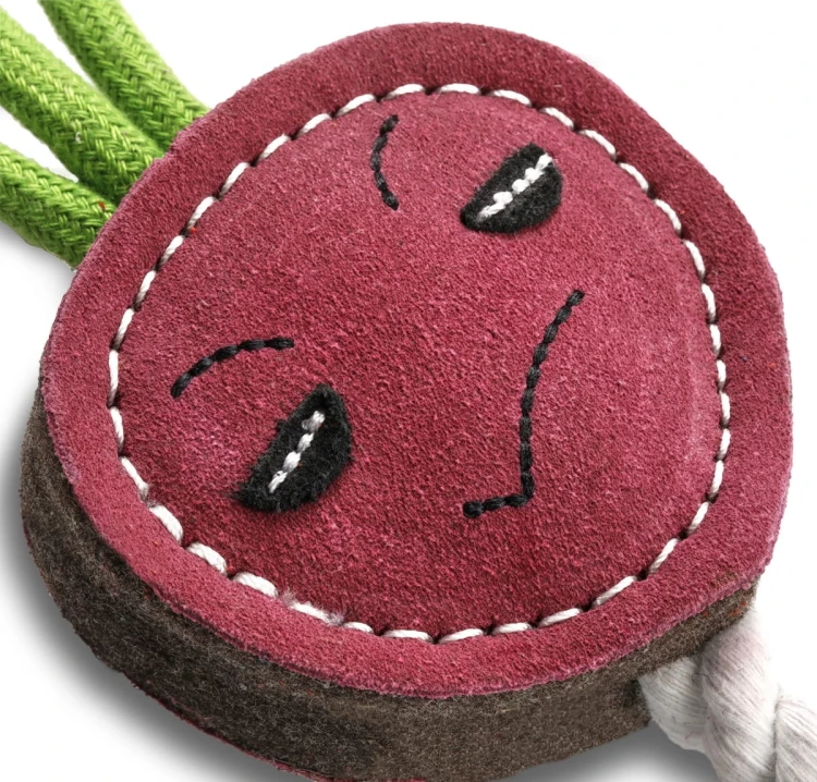 GREEN &amp; WILD'S Ruby the Radish (Rzodkiewka) zabawka ekologiczna dla psa