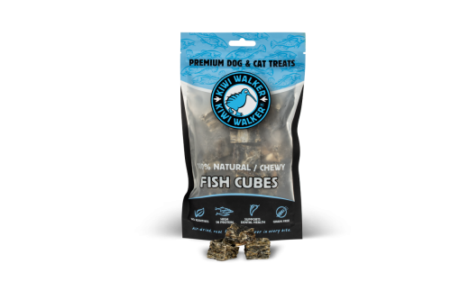 Kiwi Walker 100% DORSZ KOSTKA Przysmaki suszone powietrzem dla psa i kota 100g