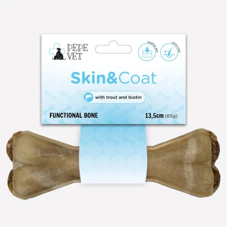 Paka Zwierzaka Kość funkcjonalna PEPE VET Skin&amp;Coat 13,5cm