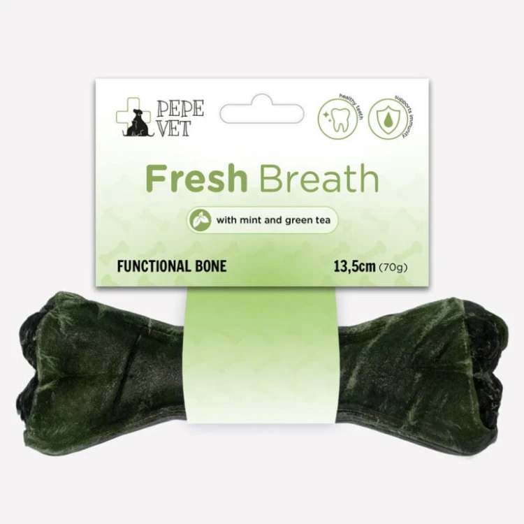 Paka Zwierzaka Kość funkcjonalna PEPE VET Fresh Breath 13,5cm