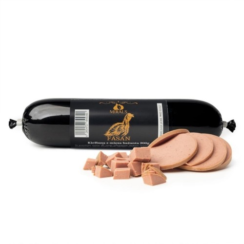 MIRALS Fasan - kiełbasa z mięsa bażanta (200g) przysmak dla psa
