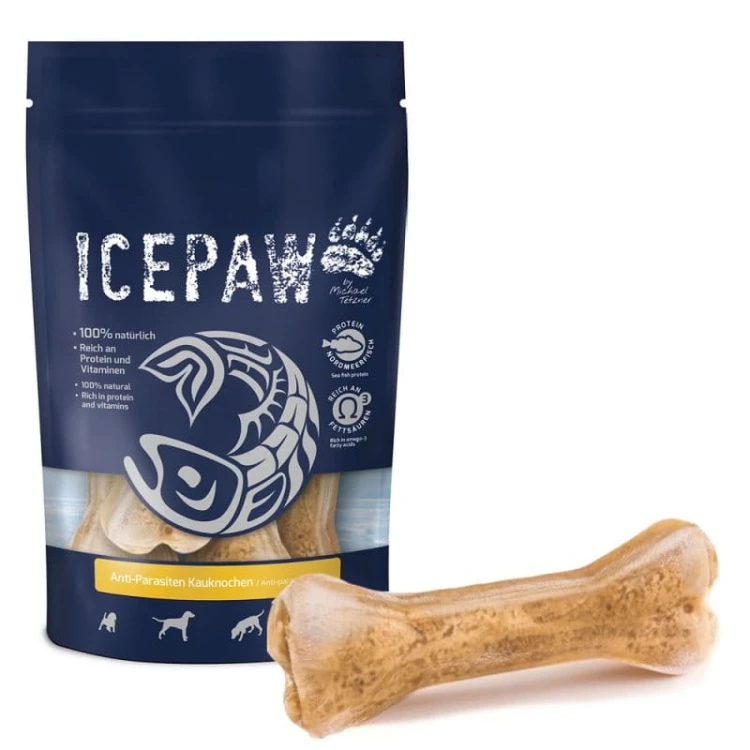 ICEPAW gryzaki dla psa przeciw pasożytom (4 szt., ok.250g)