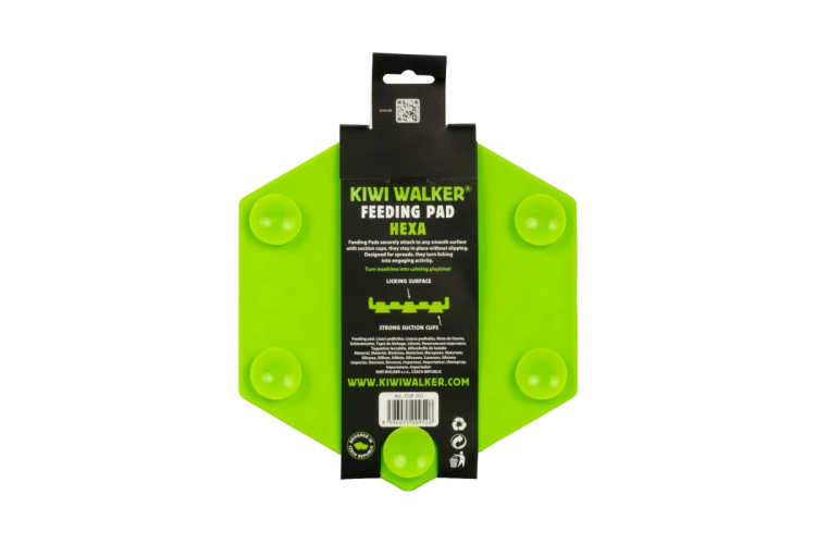 Kiwi Walker Hexa Feeding Pad Maxi – mata do lizania dla psa i kota zielona