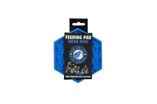 Kiwi Walker Hexa Feeding Pad Mini – mata do lizania dla psa i kota niebieska