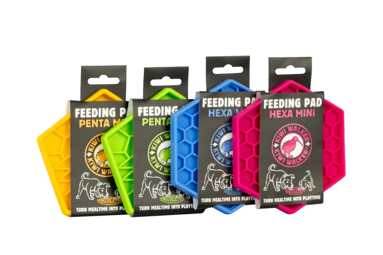 Kiwi Walker Hexa Feeding Pad Mini – mata do lizania dla psa i kota różowa