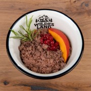 WILDES LAND DOG Karma mokra dla psa BIO Lamm - bio jagnięcina z marchewką i jabłkami (125g)