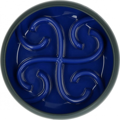 Z ekspozycji! Eat Slow Live Longer TUMBLE FEEDER miska spowalniająca niebieska dla psa i kota