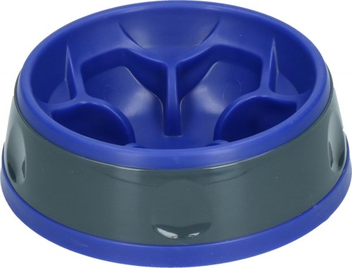 Z ekspozycji! Eat Slow Live Longer AMAZE FLOWER miska spowalniająca niebieska dla psa i kota