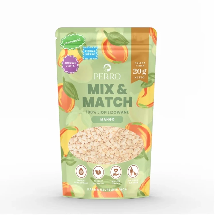 PERRO MIX &amp; MATCH Mango Przysmaki liofiliozowane dla psa 20g