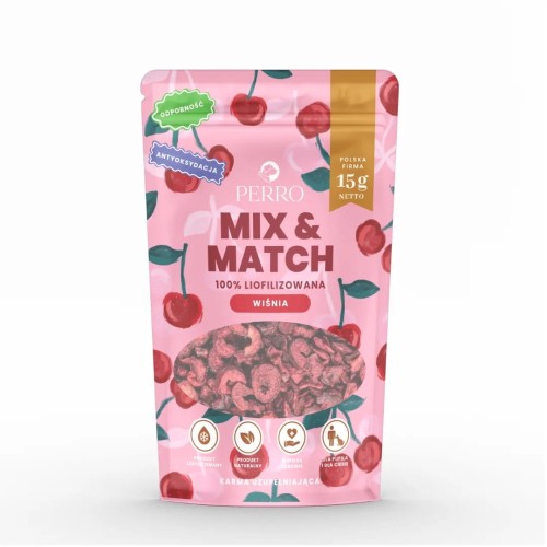 PERRO MIX &amp; MATCH Wiśnia Przysmaki liofilizowane dla psa 15g
