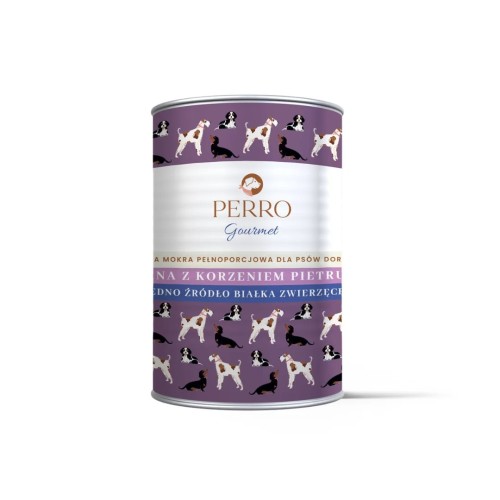 PERRO Gourmet Sarna z korzeniem pietruszki karma mokra dla psa 400g