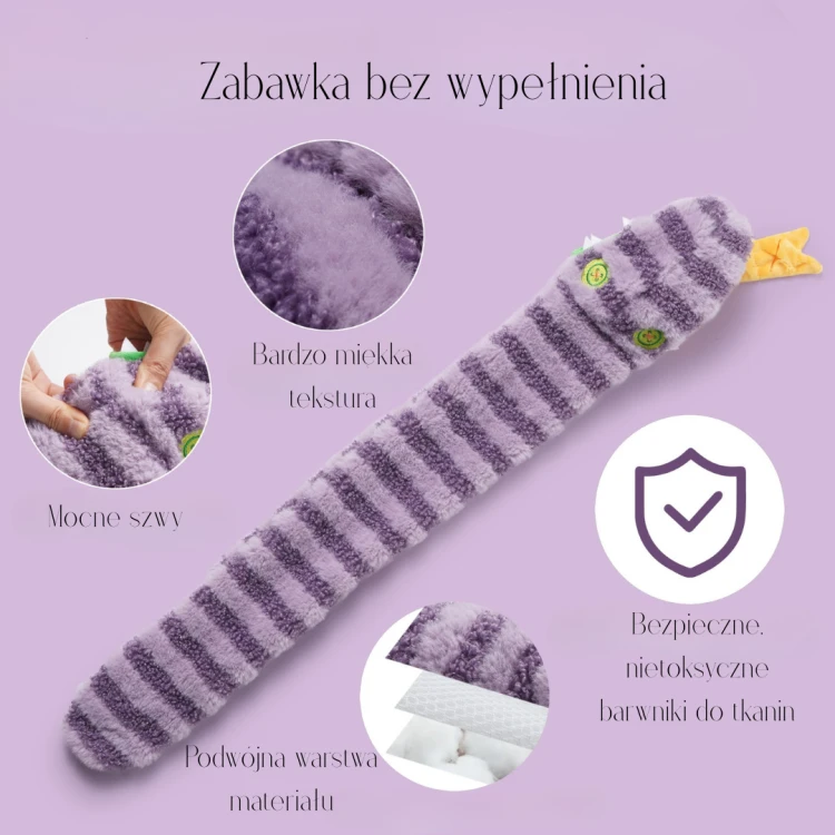 Nocciola Interaktywna zabawka dla psa WĄŻ