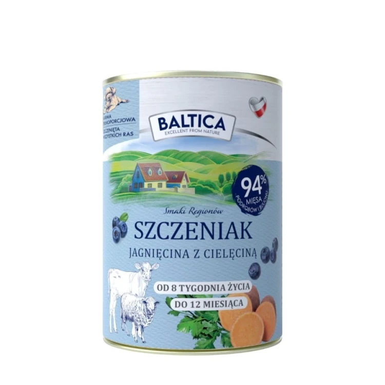 BALTICA Karma mokra dla szczeniąt Jagnięcina z cielęciną 400 g